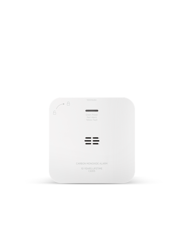 Housegard Luma carbon monoxide alarm, wireless, incl. 5-year battery, white