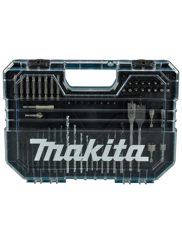 Makita Drill/Bit Set With Clear Lid 75 Parts E-15126