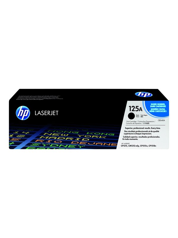 HP 125A / CB540A Black Toner - Laser toner Svart