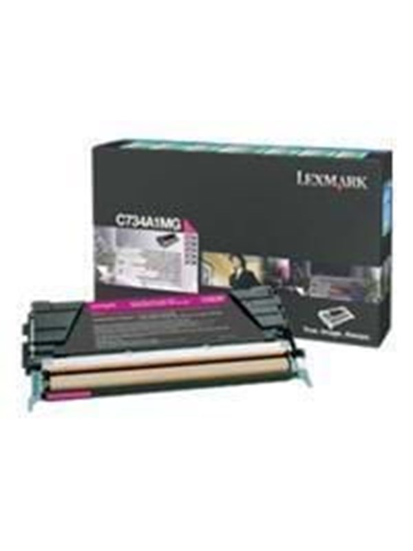 Lexmark C734A1MG Toner - Laser toner Rød