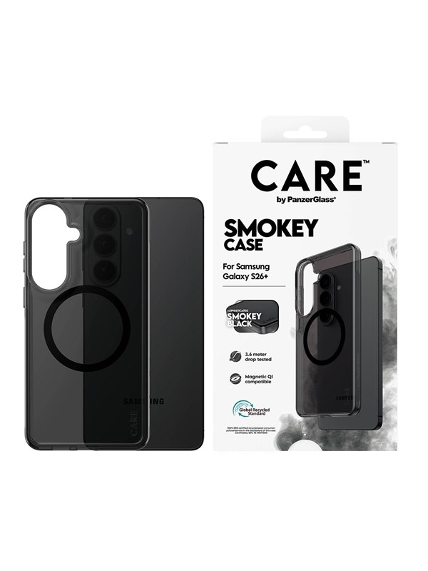 CARE by PanzerGlass Urban Explorer Case Smokey w. Black Qi Samsung Galaxy S26+