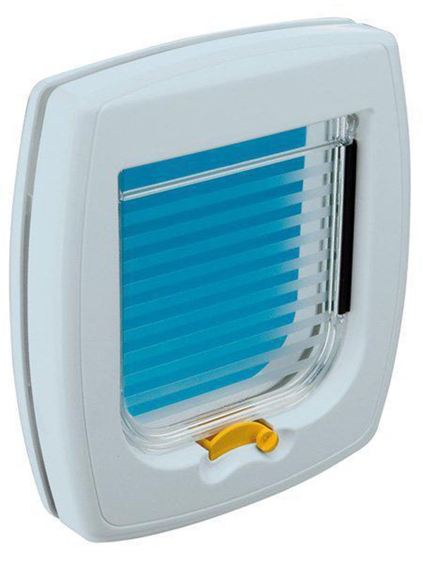 Ferplast - Dog &amp; Cat Door Swing 1 2-Way - White - Small