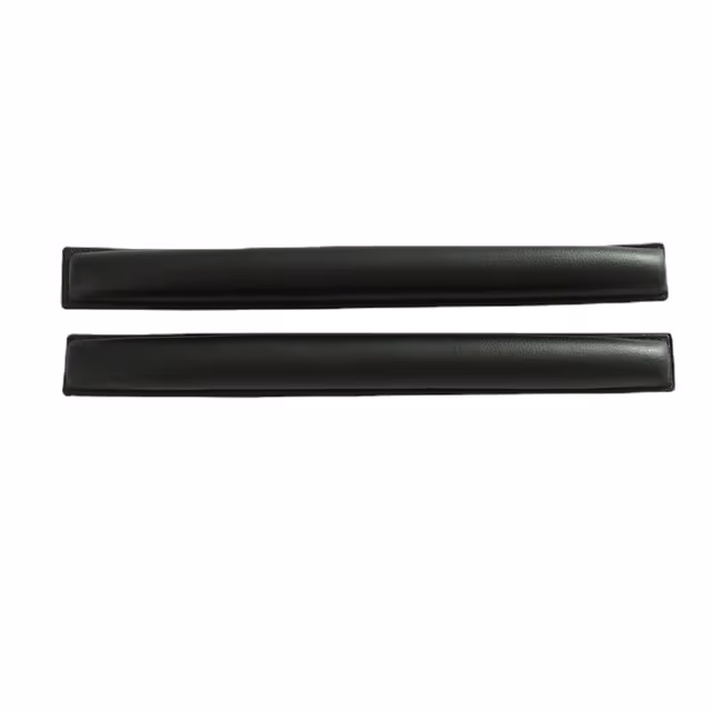 2-Pack PU-proteinskinnhodebånd for Sennheiser HD25/PC150/PC151/PC155 Sort