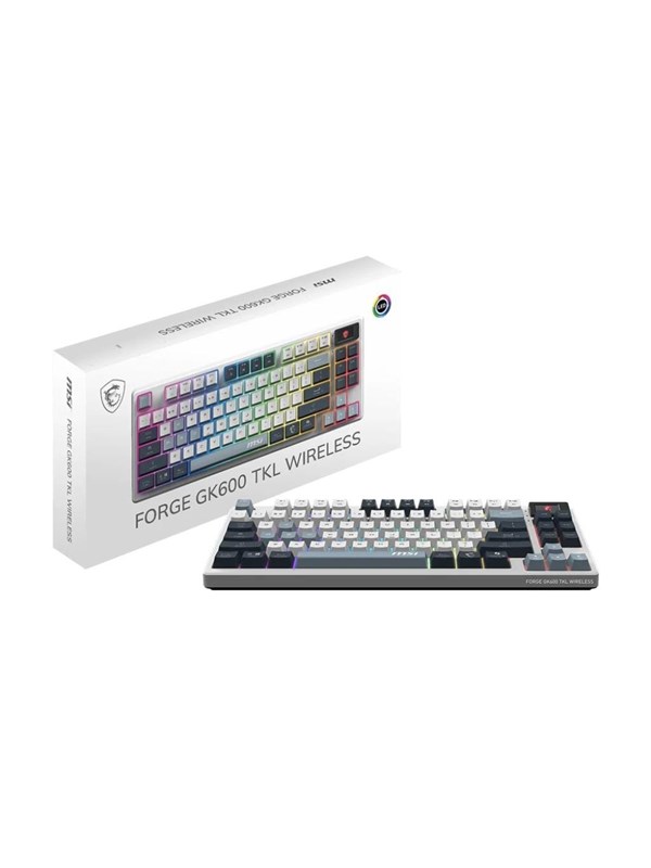 MSI FORGE GK600 - Tastatur - Engelsk (USA) - Hvit