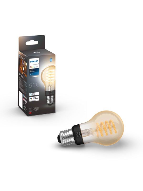 Philips Hue White Ambiance Filament A60 E27 Standard - 1-pakning