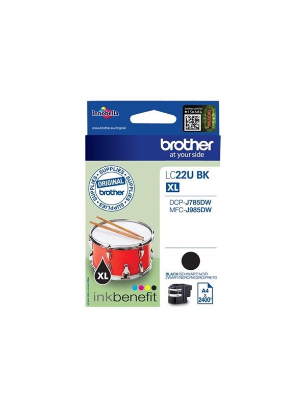 Brother LC22UBK / LC 22UBK High Capacity Black Ink