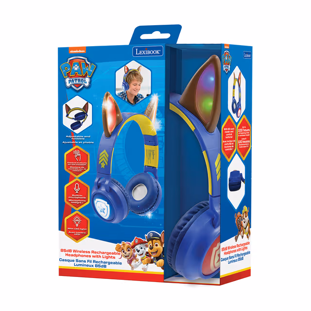 Paw Patrol Wired &amp; Wireless Headphones with Light