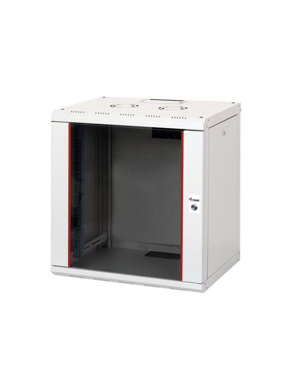 Equip Pro Mount - rack - 600x450 mm with glass door removable and lockable panels assembled - 12U