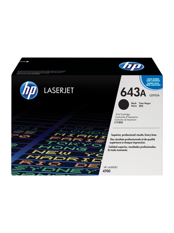 HP 643A - Laser toner Svart