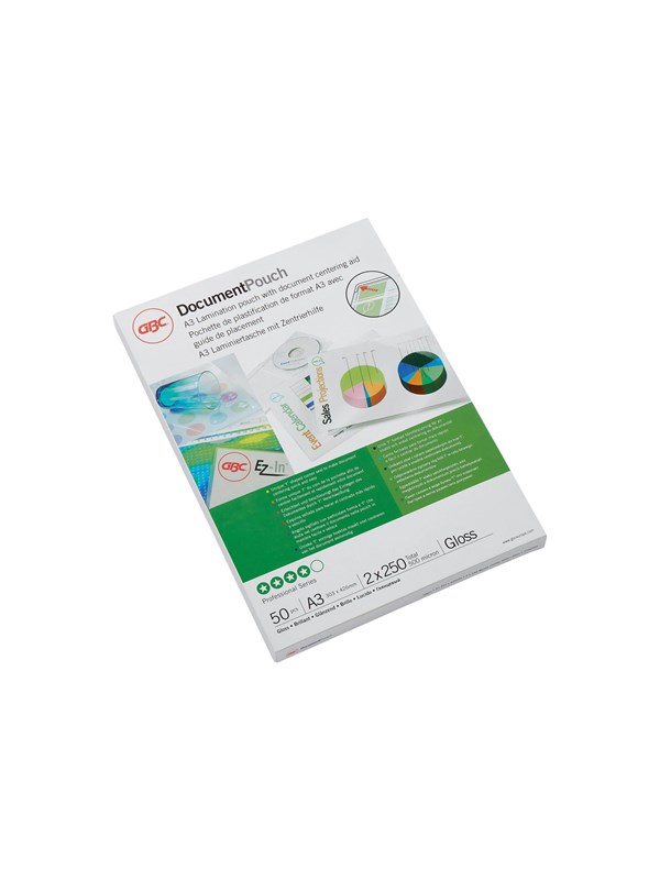 GBC Document Laminating Pouch - 50-pack - glossy - A3 - lamination pouches