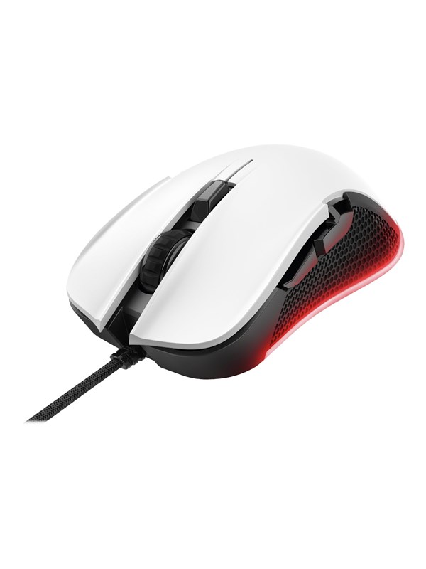 Trust Gaming GXT 922W YBAR - Mus - Optisk - 6 - Hvit