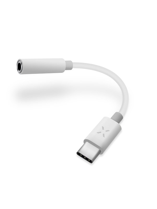 FIXED Audioadapter USB-C to 3.5mm female 10cm White