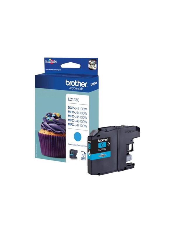 Brother LC123C / LC 123C High Capacity Cyan Ink - Blekkpatron Cyan