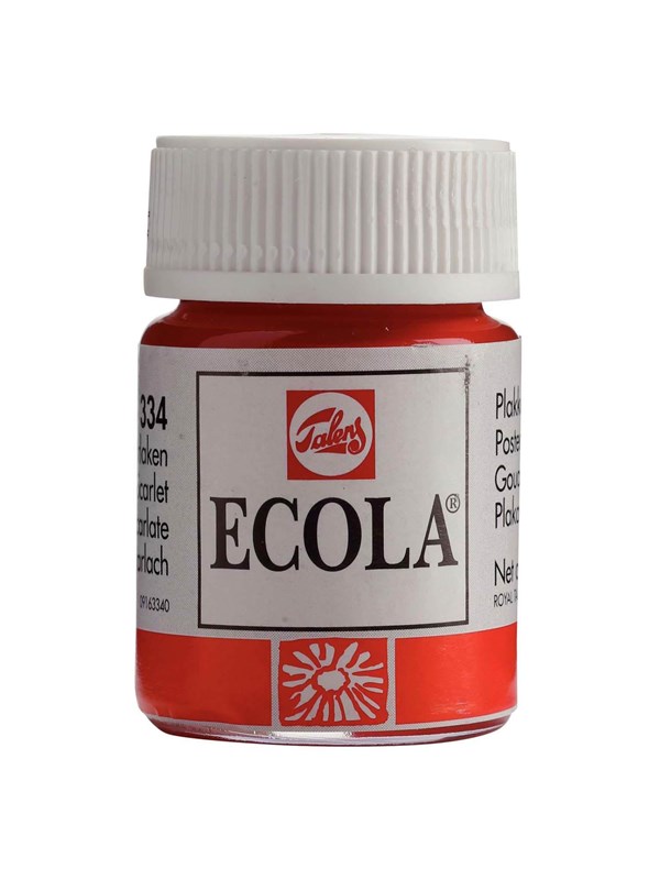 Bruynzeel - Ecola Poster Paint Bottle 16ml Scarlet 334