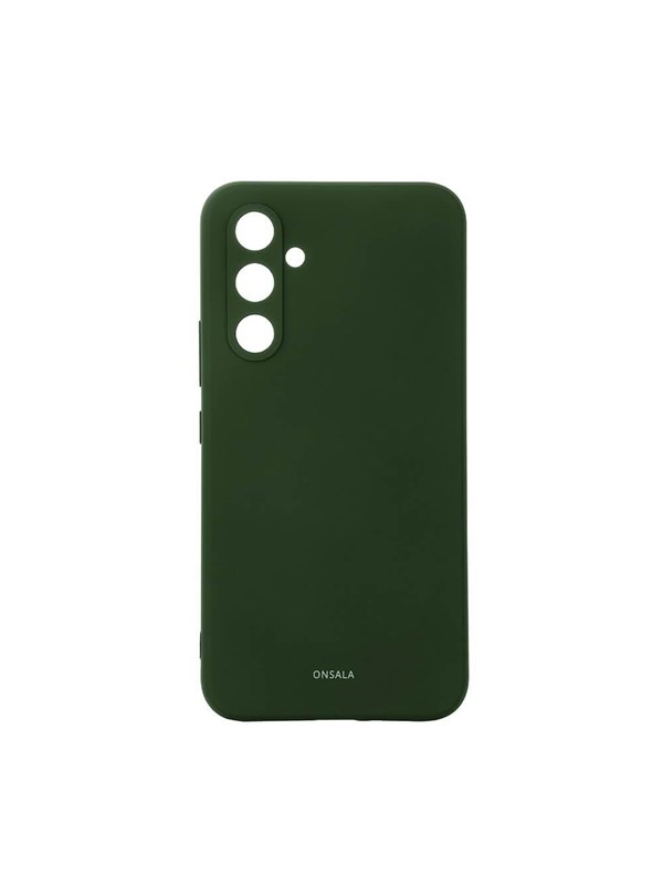 ONSALA Phone Case with Silicone Feel Olive Green - Samsung A55 5G