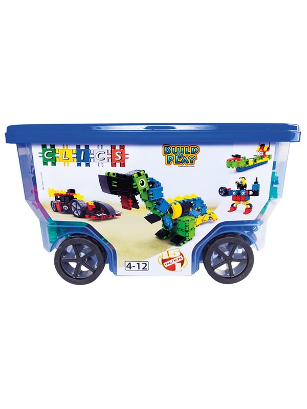Clics Rollbox Building Blocks - Construction Set 15in1