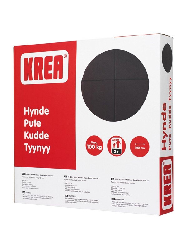 Krea KREA Madrass Sort Gynge,  D100 CM