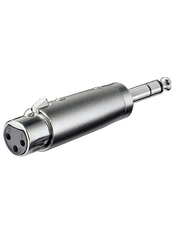 Pro XLR Adapter 3pin XLR F - Jack M