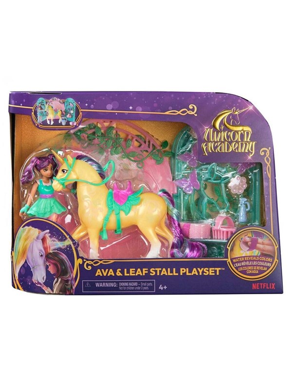 Unicorn Academy Ava & Leaf Stall Lekesett