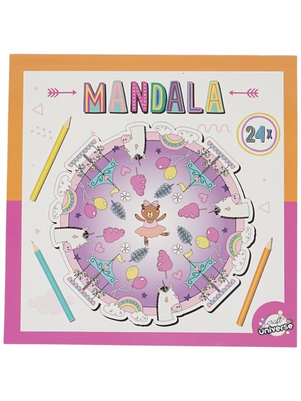 Creative Craft Group Coloring book MANDALA 20.5*20.5cm UNICORN