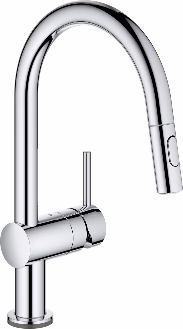 Grohe Minta Touch blandebatteri m. C-kran og uttrekkbar tut
