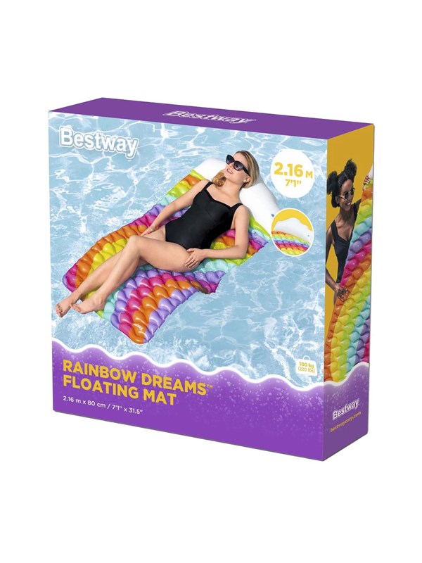 Bestway Rainbow Dreams Floating Mat 161cm