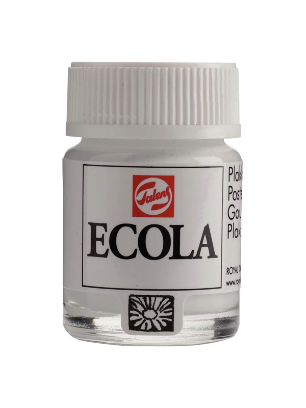 Bruynzeel - Ecola Poster Paint Bottle 16ml White 100