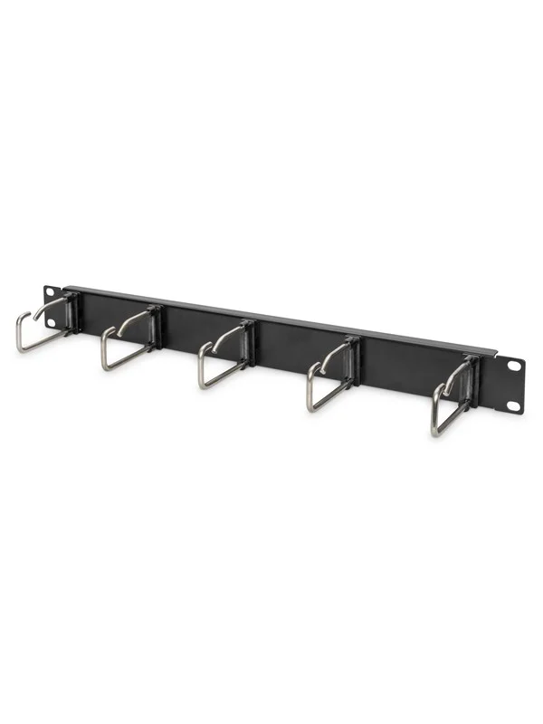 DIGITUS DN-97667 Cable Management Panel Steel Rings 482.6 mm (19") Cabinets 1U