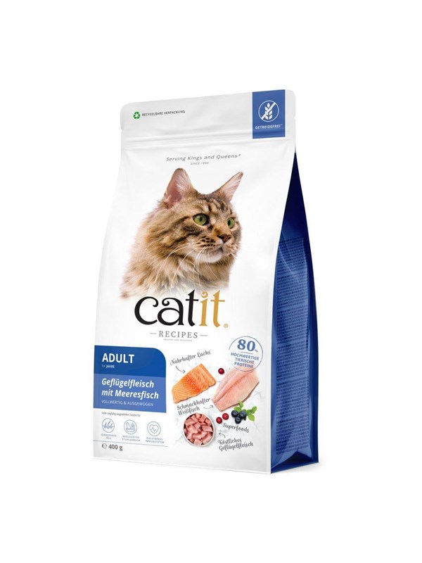 Catit - Recipes cats dry food - Adult - Poultry &amp; Fish - 400 g