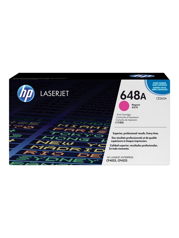 HP 648A / CE263A Magenta Toner - Laser toner Rød