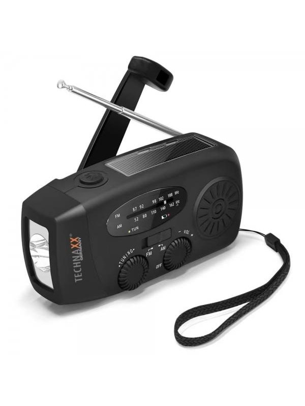 TECHNAXX TX-238 - Emergency Radio - AM/FM - Mono - Svart