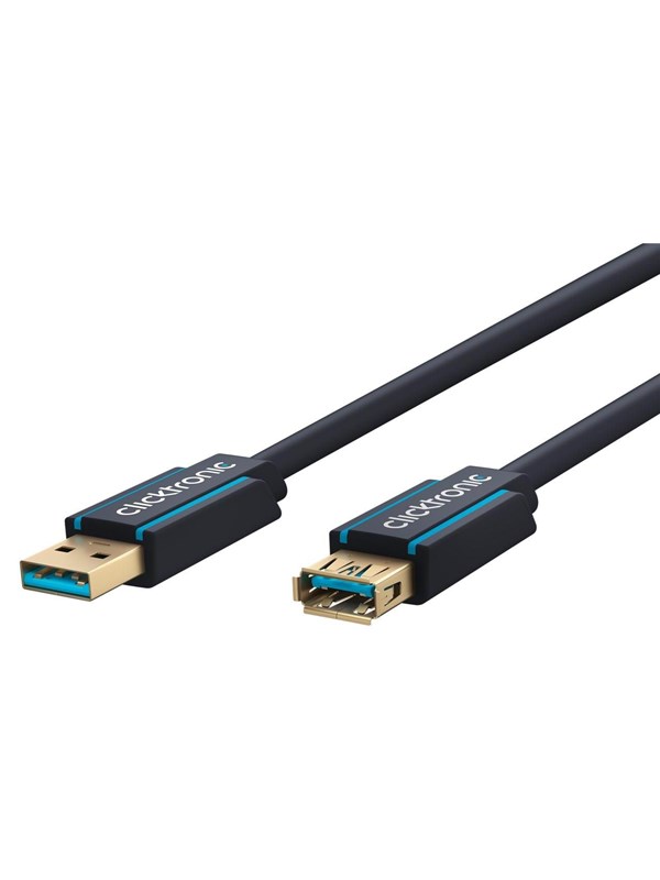 ClickTronic USB 3.0 Extension. 3m - High Speed