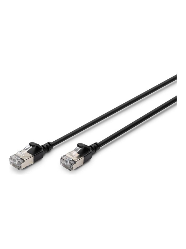 DIGITUS patch cable - 3 m - black - Svart - 3m