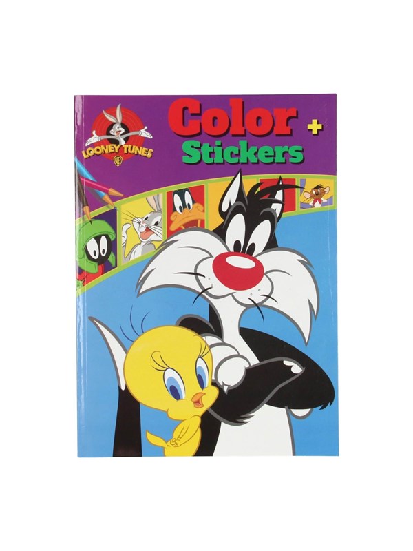 Boek Specials Nederland BV Warner Bros Color Coloring Book Looney Tunes with Stickers
