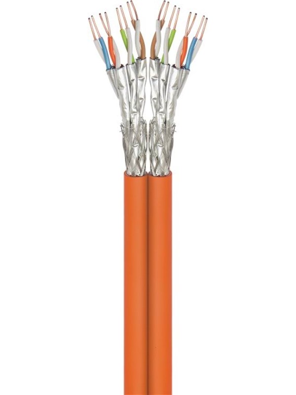 Pro LAN S/FTP CAT 7A Duplex - Oransje - 100m