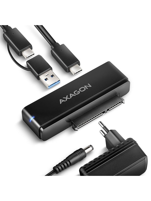AXAGON Fast Port X USB-C 10 Gbps Adapter for 2.5" / 3.5" SATA HDD/SSD