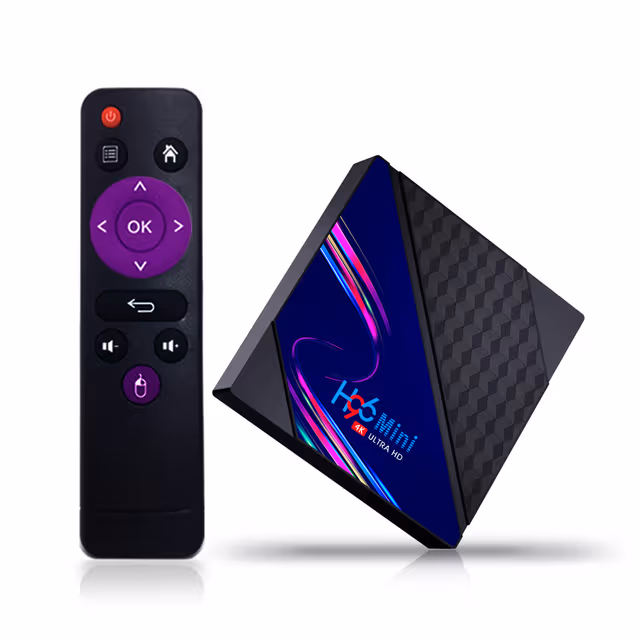 H96 Mini RK3228A TV Box Android 10.0 4K 2.4G EU Svart 2 GB+16 GB