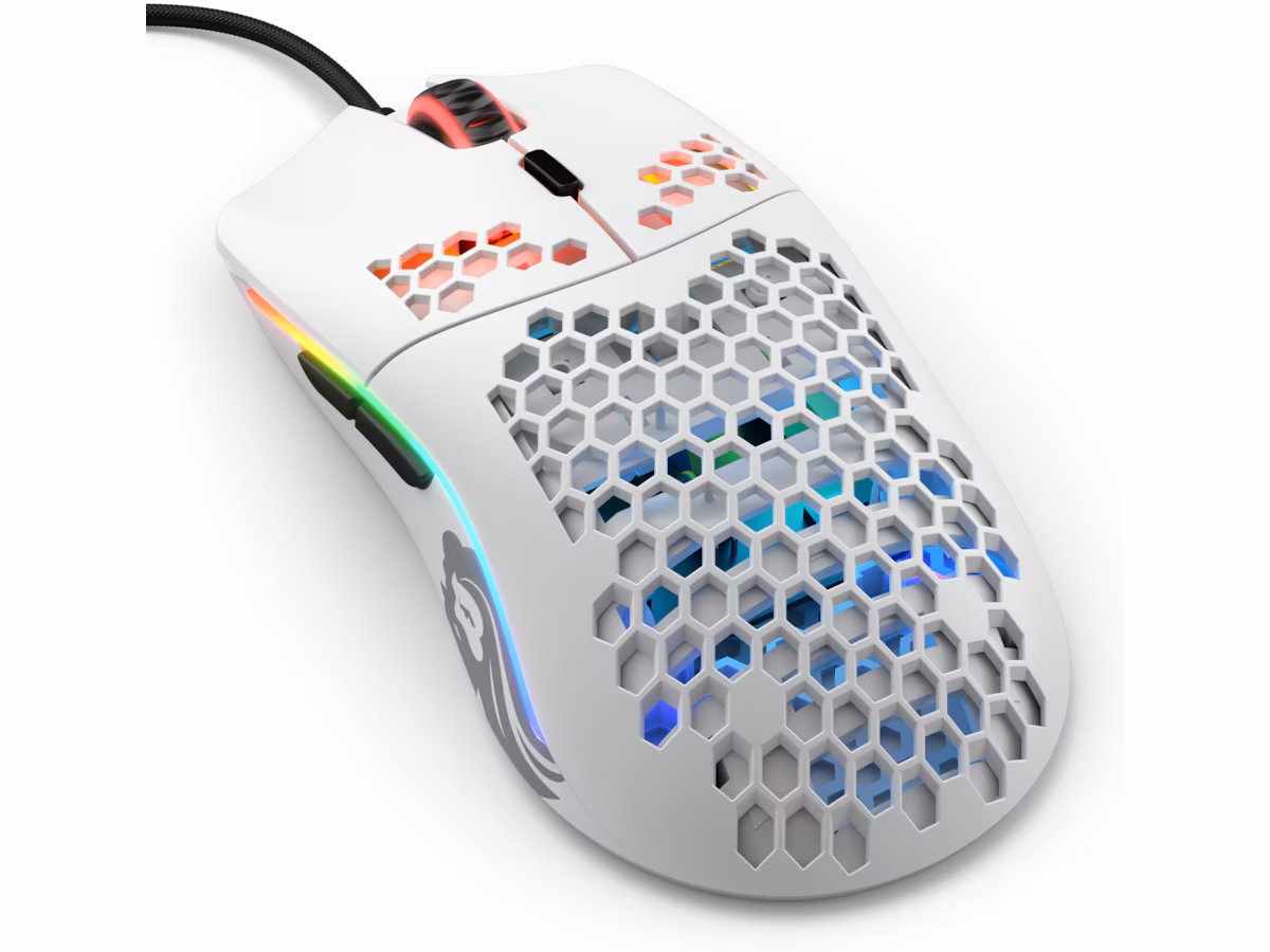 Glorious Model O Gamingmus (matt hvit)