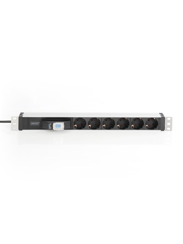 DIGITUS 6-Port - 1U - Aluminum PDU