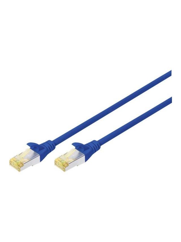 DIGITUS patch cable - 25 cm - blue - Blå - 0.25m
