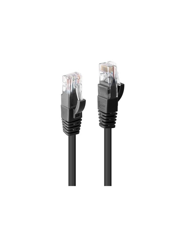 Lindy patch cable - 2 m - black - Svart - 2m