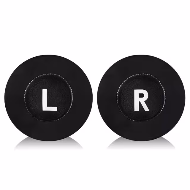 Kjølende øreputer til hodetelefoner - 105 mm runde, isilkemateriale (2-pakning)
