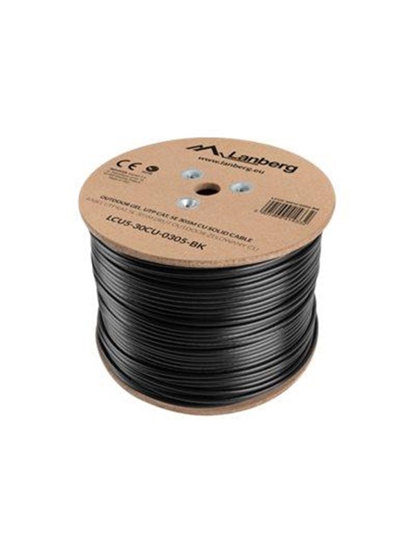 Lanberg bulk cable - 305 m - black RAL 9004 - Svart - 305m