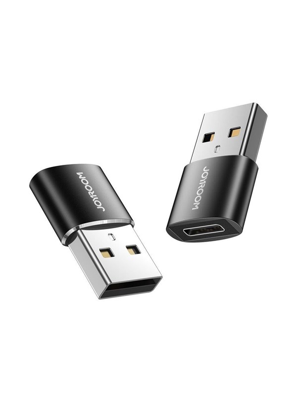 Joyroom adapter from USB Type C (female) to USB (male) 2 pcs. black (S-H152 Black) USB-hub - Svart