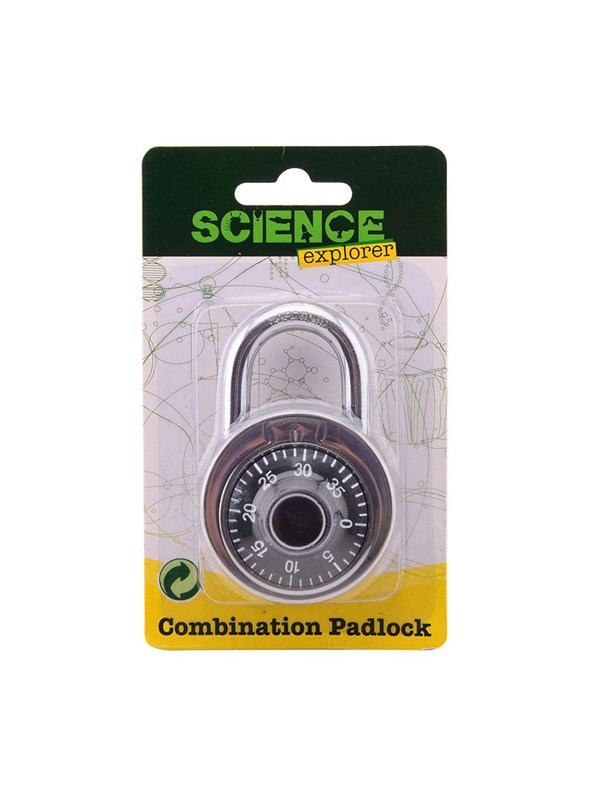 Johntoy Science Explorer Padlock with Number Combination
