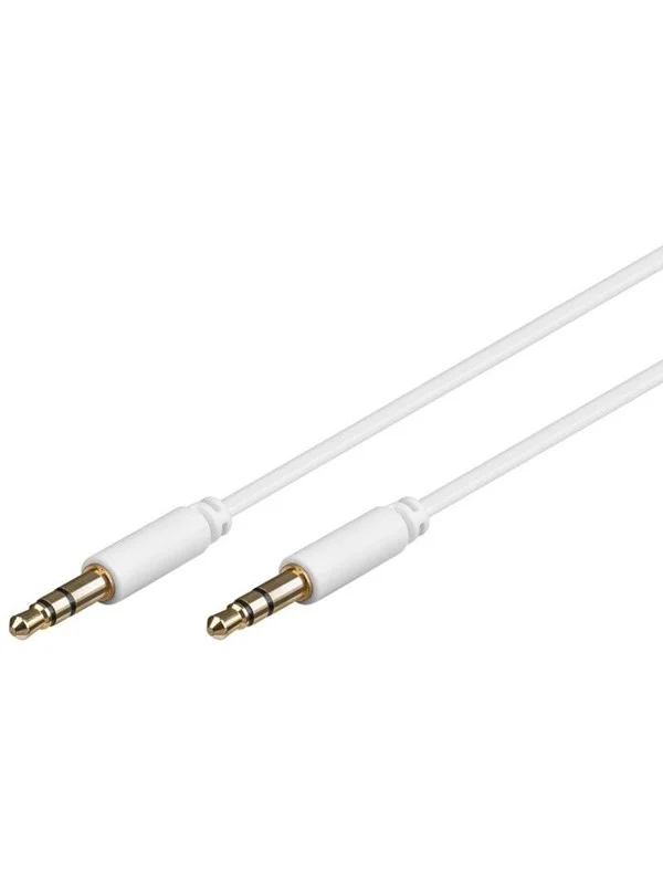 Pro MiniJack 3.5mm Slim 3P - Wh - 2m