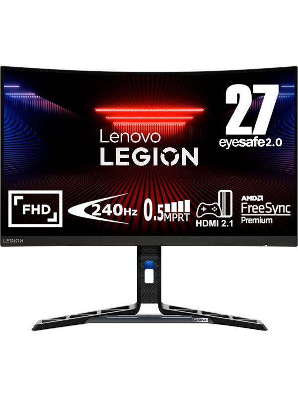 27" Lenovo Legion R27FC-30 - 1920x1080 - 240Hz - VA - Buet - 2x3W Høttalere