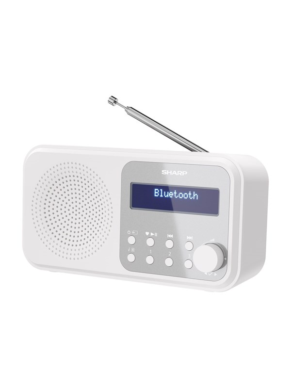 Sharp Tokyo DR-P420 Portable Digital Radio USB or Battery Powered - DAB/DAB+/FM - Mono - Hvit