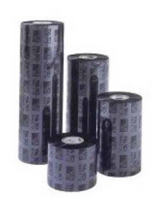 Zebra ribbon 2300 wax - 12-Pack - 110 mm x 74 m - Skriverbånd Svart