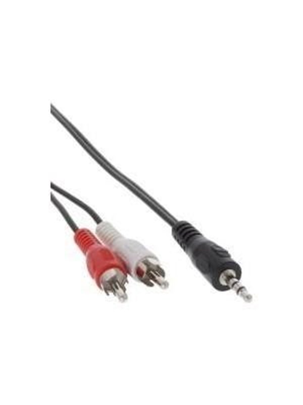 InLine 2 x RCA male - 3.5 mm male cable 50 cm